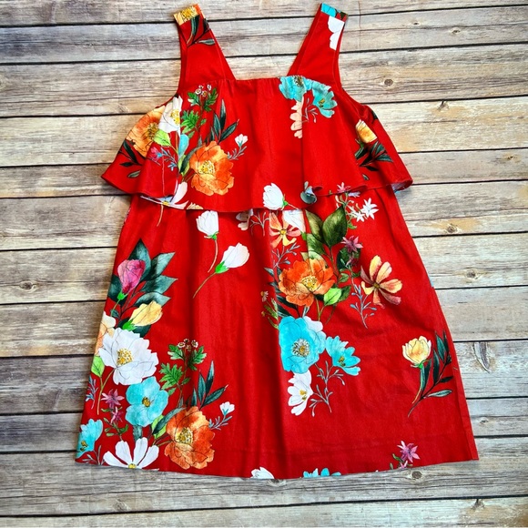 Zara Girls Tropical Floral Dress - Picture 2 of 9